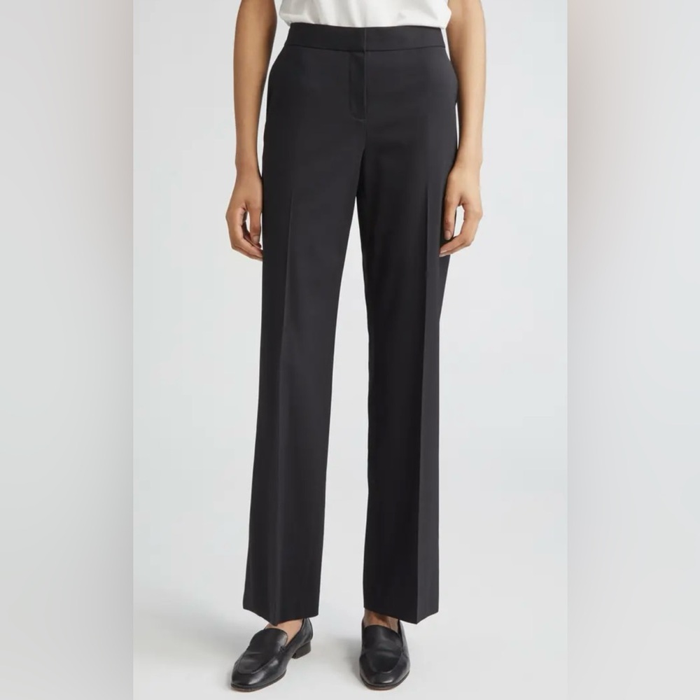 Lafayette 148 New York Women's Irving Stretch Wool Pants Black